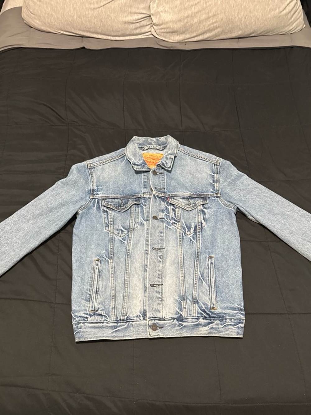 Levi's Light Blue Washed Denim Trucker Jacket